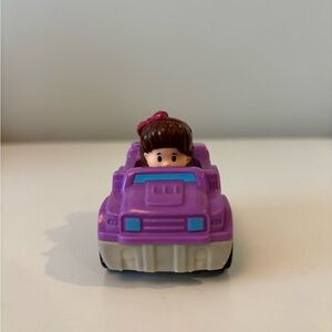 Little People- Wheelie with Mia Purple Kids Toy Car with Doll Passenger